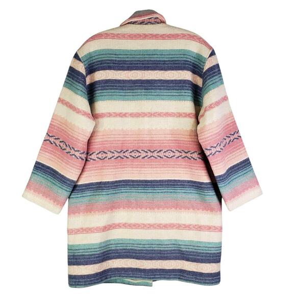 Vintage Woolrich Blanket Coat Southwest Aztec Wool Jacket Women’s Size Medium M - Picture 4 of 11